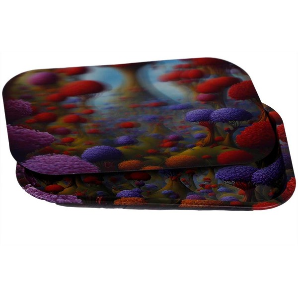 Tray and 3D Magnetic Lenticular Lid - Mushroom Land (Tray