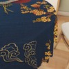 Japanese Style Tablecloth for Round Table 70 Inch Golden Cherry