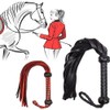 SUNGOOYUE Artificial Leather Horse Riding Whip for Horse Training Crop
