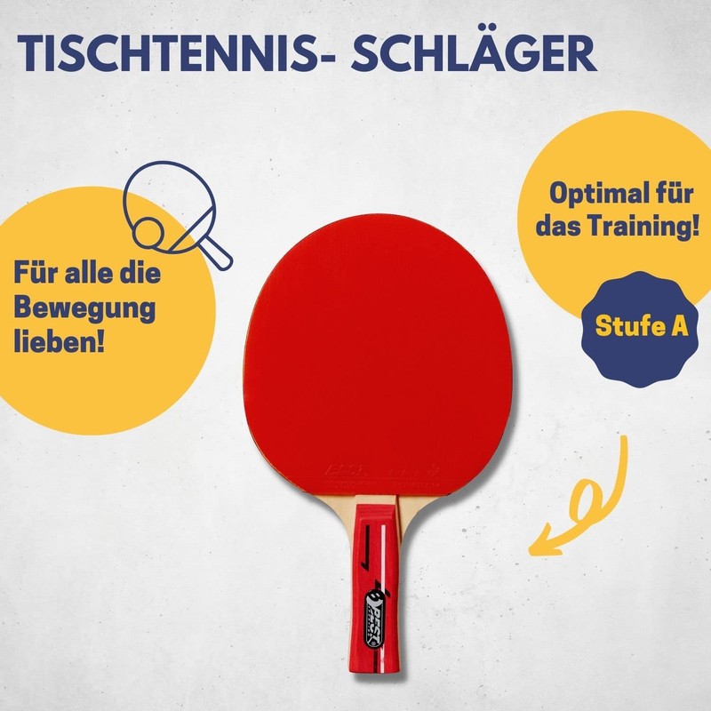 Best Sport Speed Table Tennis Bat - Multi-Colour