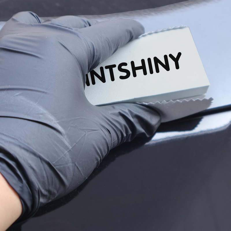 ANTSHINY Ceramic Coating Applicator Sponges Block with Suede Cloth,Car Detailing
