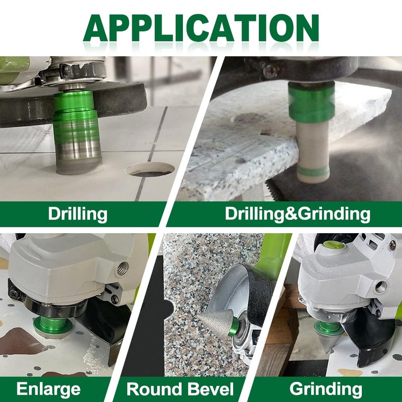 KURSTOL Tile Hole Saw Kit - 7pcs Diamond Core Drill