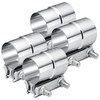 EVIL ENERGY Exhaust Clamp,Lap Joint Band Clamp Stainless Steel for