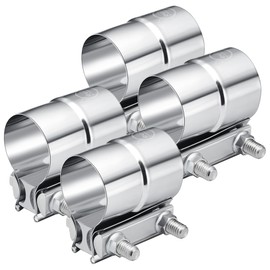 EVIL ENERGY Exhaust Clamp,Lap Joint Band Clamp Stainless Steel for Pipes,Mufflers,Catalytic Converters (4, 2.75 inch)