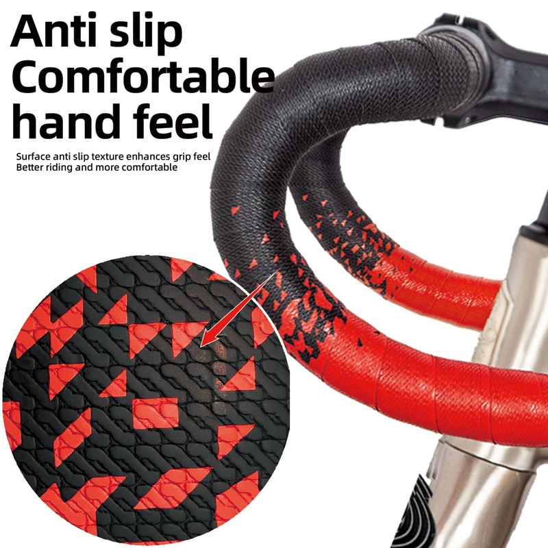 VXM Bike Handlebar Tape,Road Bicycle Bar Tape, PU Leather +