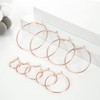 12 Pairs Hoop Earrings Set Big Circle Earring Fashion Jewelry