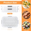 2-Layer Deviled Egg Containers with Lid for 36 Eggs