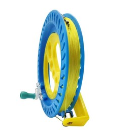 Spinning Reel for Kite Flying (Diameter: 7.1 inches (18 cm), Kite Line, 656.6 ft (200 m), Kite Line Winding Set, Kite, Park, Outdoor, Kids, Adults, Beginners