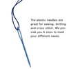 20 Pieces Large Eye Plastic Sewing Needles, Big Eye Stitching