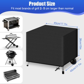 OFFCUP Pizza Oven Cover for Ninja Woodfire Outdoor Oven, Premium Water Resistant Anti-Fade Pizza Oven Cover, Weather Resistant Pizza Oven Accessories Compatible with Ninja OO101 Series, 45*45*38cm