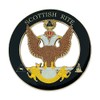 33rd Degree Double Headed Eagle Scottish Rite Round Masonic Auto