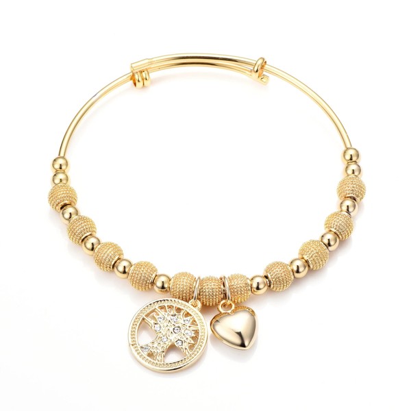 Philip Jones Gold Plated Tree of Life Bangle Created with