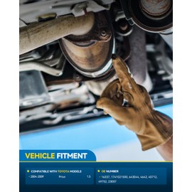 PHILTOP Catalytic Converter Kit Compatible with Toyota 2004-2009 Prius 1.5L High Flow Catalytic Converter for 16337, 643044, 40712, 1741021500, 49752, 23007, 4642, EC40712 (EPA Compliant)