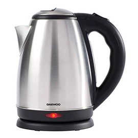 Daewoo SDA1516GE 1.8L Kettle, 18/8 Stainless Steel, Brushed Steel