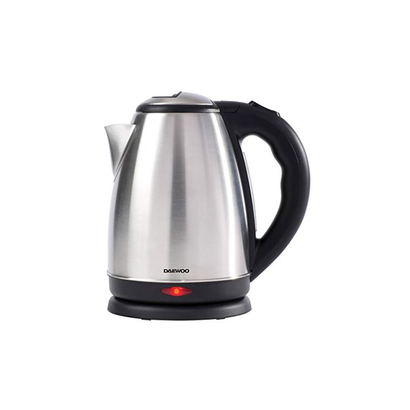 Daewoo SDA1516GE 1.8L Kettle, 18/8 Stainless Steel, Brushed Steel