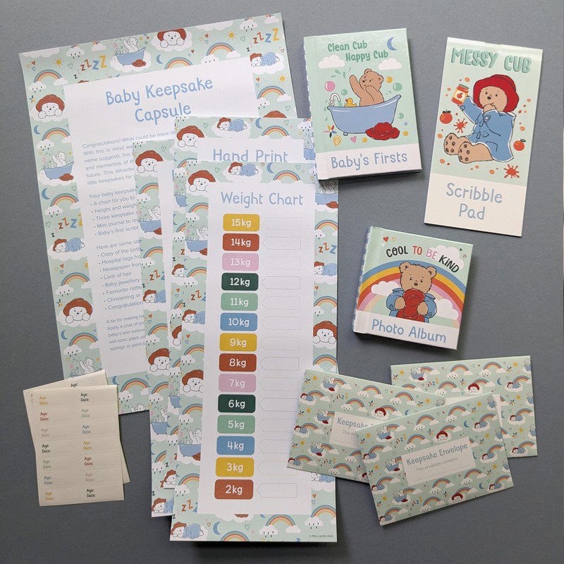 Paddington Baby Keepsake Capsule by Robert Frederick - Record Your