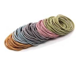 HAPVITAL Large Capacity, 100 Pieces, Adult Elastic Bands, Hair Rubber Bands, Non-marking Hair Rubber, Women's Accessories, Stylish, Hair Access, High Elasticity, Thickness, 0.2 inches (4 mm), Hair