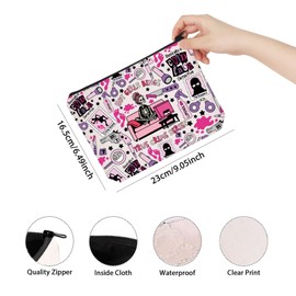 TSOTMO Crime Lover Gift Binge True Crime Series Cosmetic Bag True Crime Fan Gift Crime Themed Gift (Binge Bag CA)