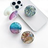 WUYULB Clear Crystal Glitter Expandible Collapsible Moblile Phone Grip Stand
