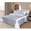 Homiest Satin Sheets Queen Size Bed Set - 7 Pcs