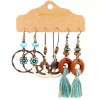 Unbranded 3 Pairs/Set Bohemian Boho Earrings Hook Drop Dangle -
