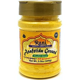 Rani Asafetida (Hing) Ground Health Blend w/ Fenugreek and Turmeric 3.5oz (100g) ~ Gluten Friendly | Natural | Salt Free | Vegan | NON-GMO | Asafoetida Indian Spice | Best for Onion Garlic Substitute