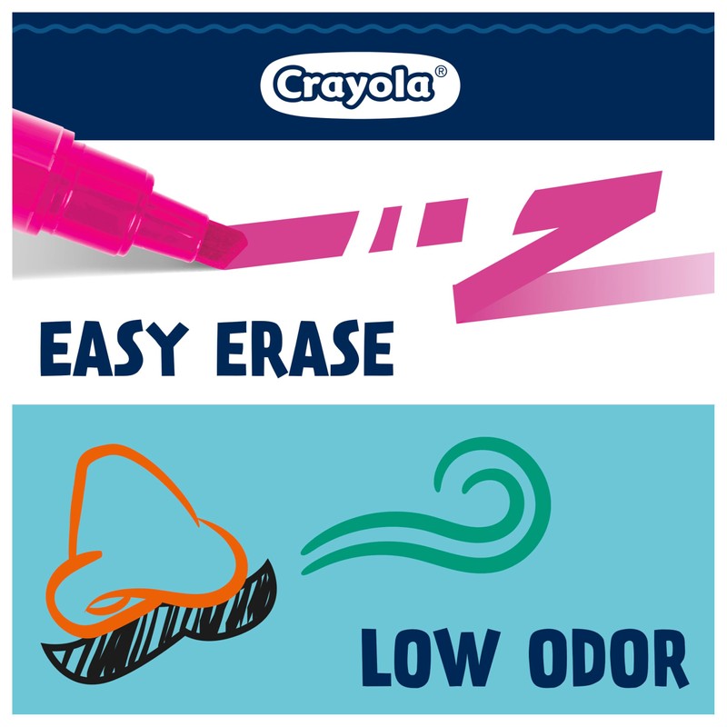Crayola Take Note Dry Erase Markers for School (12ct) Teacher