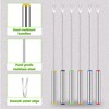 Cptoion 18 Pack Stainless Steel Fondue Forks, 9.3 In, 6