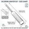 3-Piece Hand Cheese Grater Set, 18/8 Stainless Steel, Dishwasher Safe