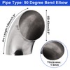 S SYDIEN 90 Degree Mandrel Bend Elbow 4 Pcs, 2.5