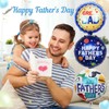 10Pcs Happy Father's Day Balloons, Premium Aluminum Foil Fathers Day