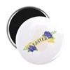 CafePress Easter Flower Banner Magnets 2.25" Round Magnet, Refrigerator Magnet