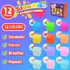 12PCS Color-Changing Stress Cube - Soft, Squeezeable Stress Relief Balls