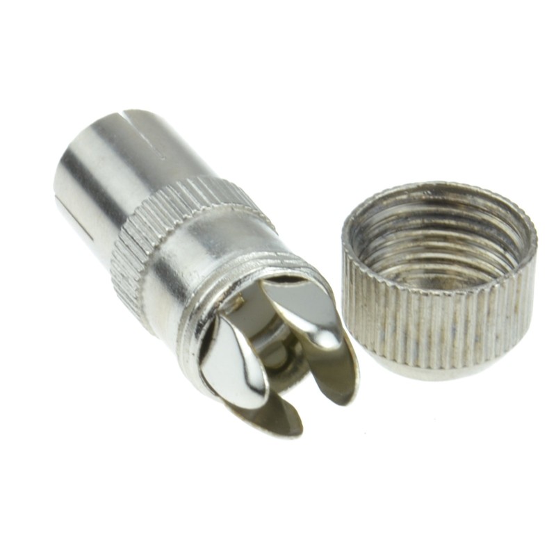 kenable TV RF Female Self Crimping Coax Plug for Coaxial