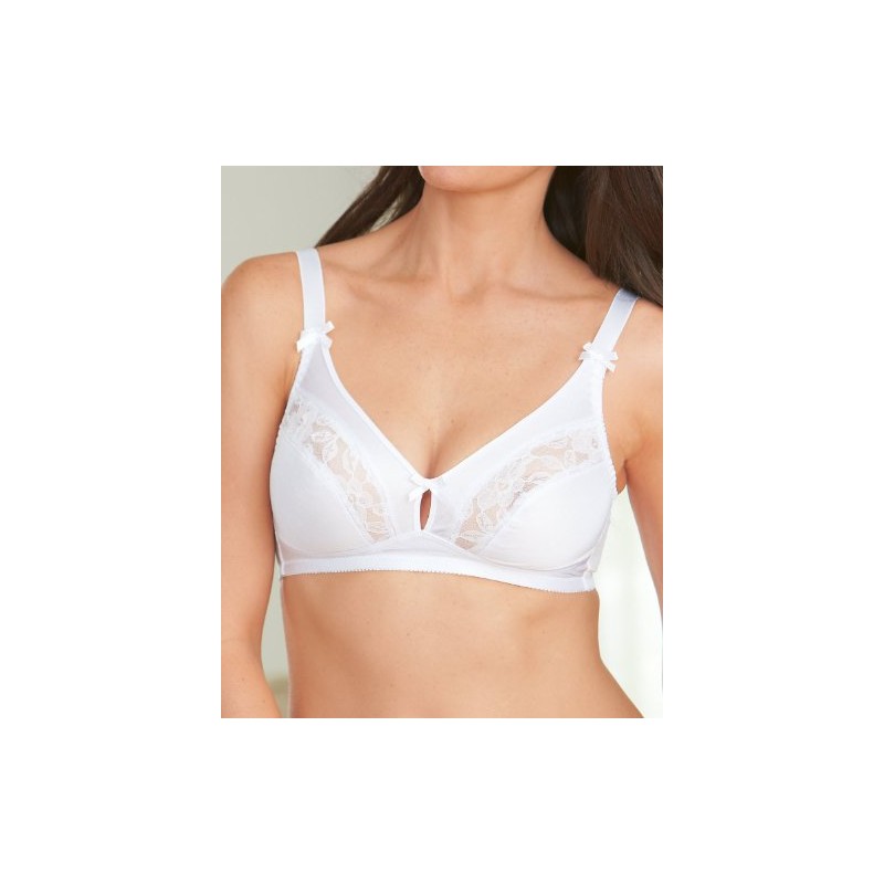 Collections Etc 2-Pack Instant Shaping by Plusform Keyhole Bra 42D