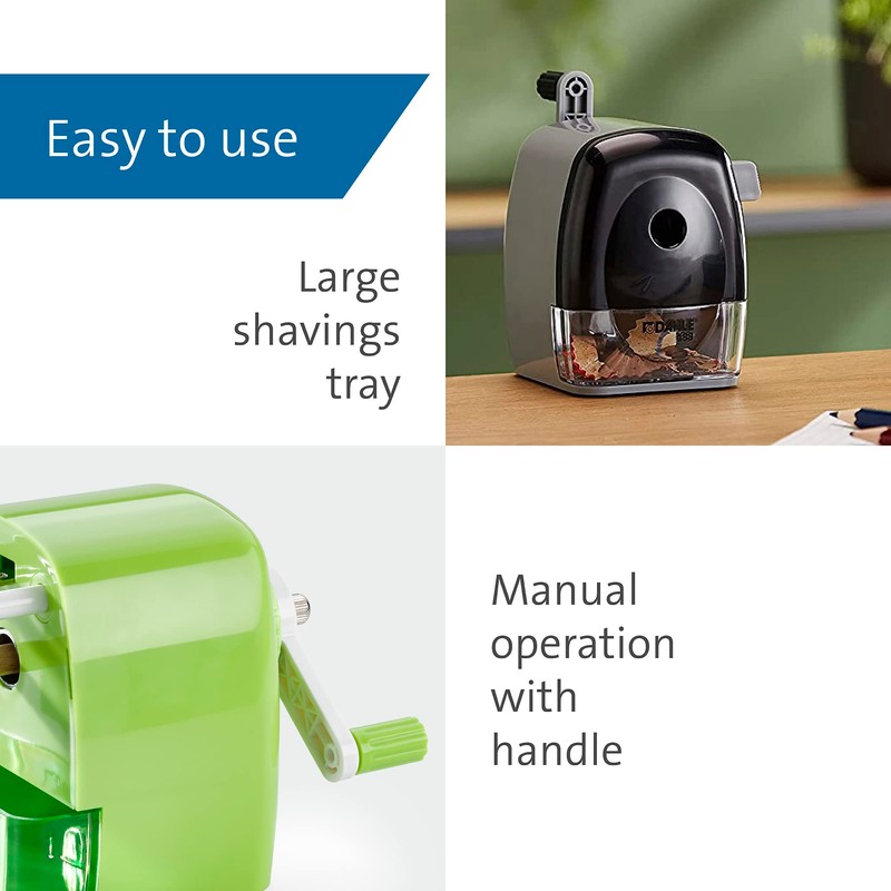 Dahle 133 Manual Standard and Oversized Pencil Sharpener - Adjustable