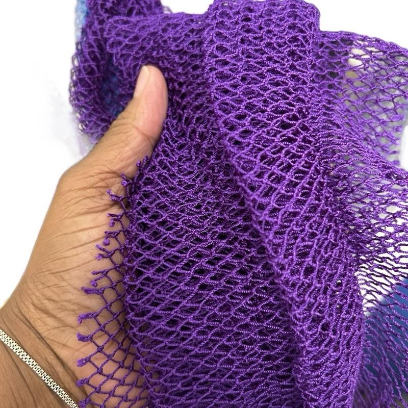 Luxe African Net Sponge Smooth Personal Bath:_Rose petal