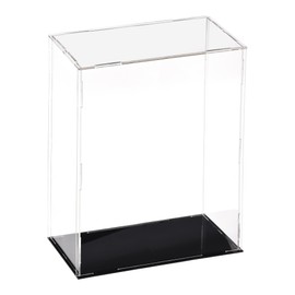 sourcing map Acrylic Clear Display Case Box Dustproof Protection Showcase Cube Collectibles Show Box 20x10x30cm