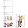Acrylic Display Case with Movable Dividers, Clear Figure Display Cases