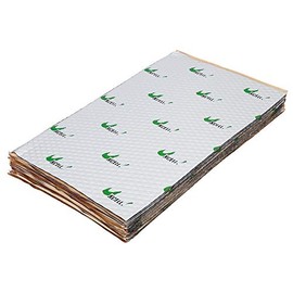 uxcell 17pcs 80mil 18sqft Car Sound Deadener Heat Insulation Mat Pad Damping Self Adhesive Deadening Material Door Roof Floor Sound Barrier