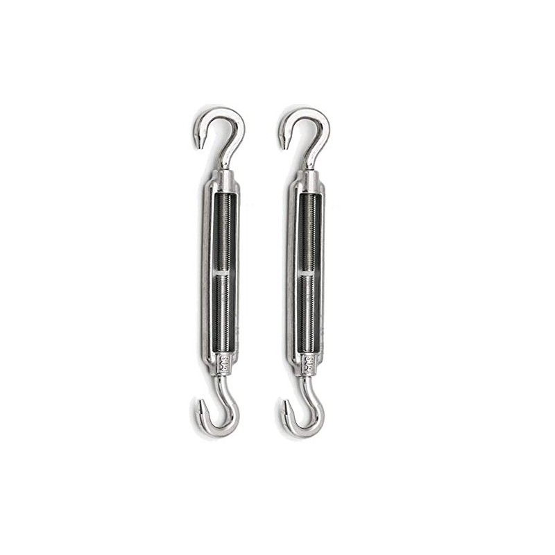 Eidoct 2 Pcs Stainless Steel 304 Turnbuckle Wire Rope Cable