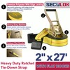SECULOK 2" x 27' Heavy Duty Ratchet Tie Down Straps