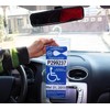 Car Handicap Placard Holder 10.6" x 5", Ultra Transparent Plastic