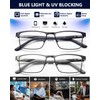 EVANLCAP Premium 2 Pack Multifocus Progressive Reading Glasses Men, Blue