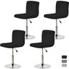 Auliuse Set of 4 Bar Stool Slipcovers with Backrest Cover,