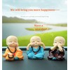 CHBDJY Baby Cute Monk Statue, Hear No Evil See No