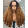 PREMPO Afro Wig V Part Kinky Curly Wigs for Black