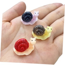 SUPVOX 21pcs Mini Snail Figurines Set for Garden Decor Educational Micro Landscape Snail Models Resin Craft Detailed Design for Fairy Garden and Miniature Scenes