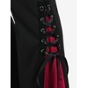 ROSE GAL Womens Plus Size Gothic Lace Up Two Tone