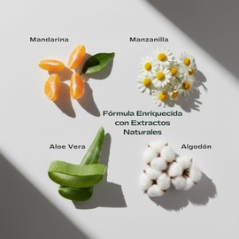Dermolimpiador en Gel con Aloe Vera, Manzanilla y Mandarina, Fórmula Limpiadora Natural, 100g